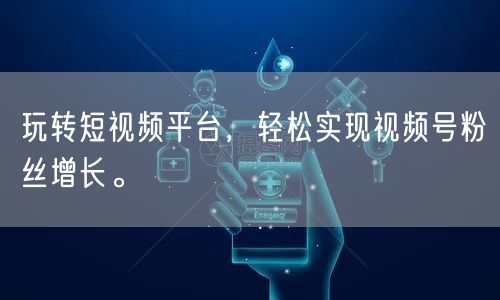 玩转短视频平台,轻松实现视频号粉丝增长。