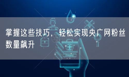 掌握这些技巧，轻松实现央广网粉丝数量飙升